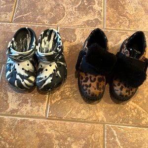 Girls shoes crocs and Michael kors